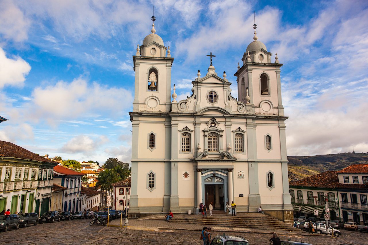 Diamantina, Minas Gerais, Brazil, St. Anthony Cathedral Front