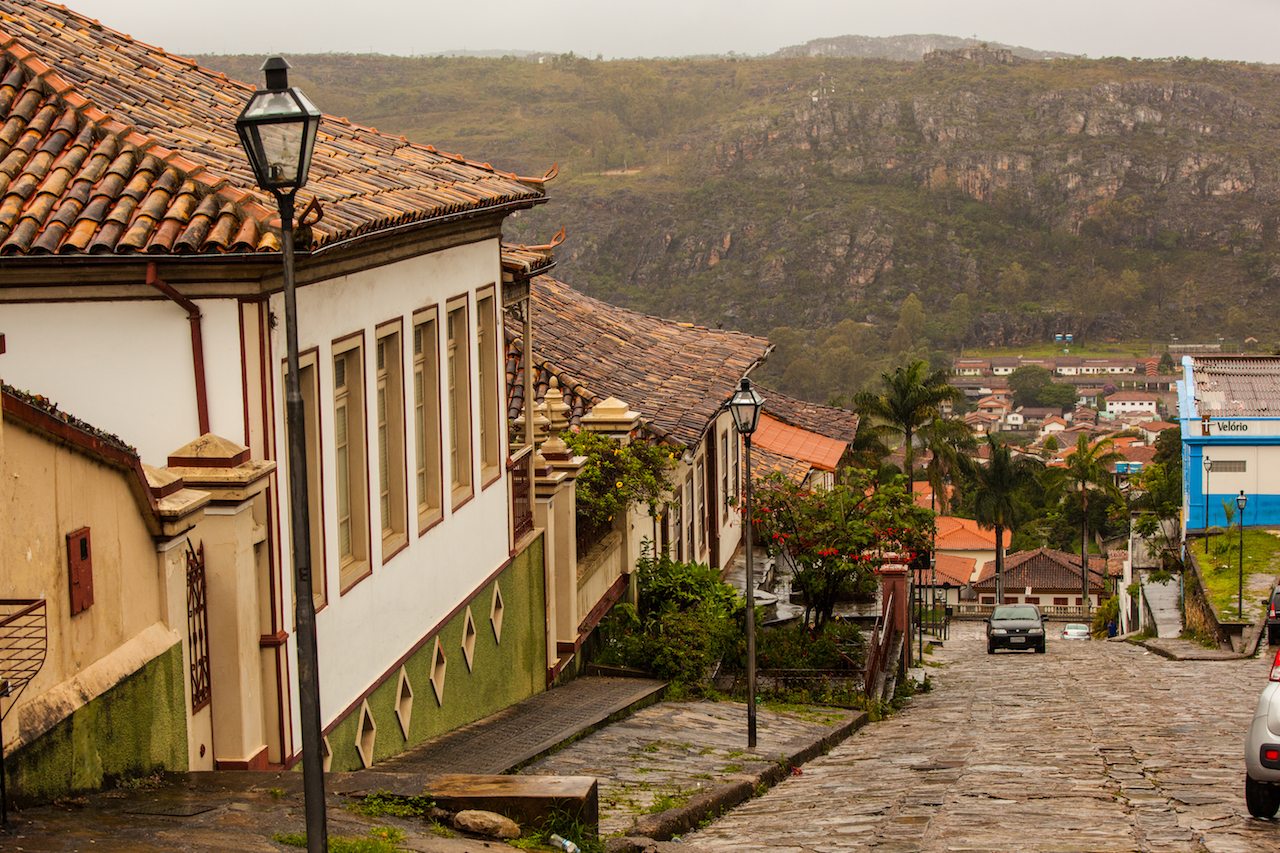 Diamantina, Minas Gerais, Brazil, Steep Streets Landscape