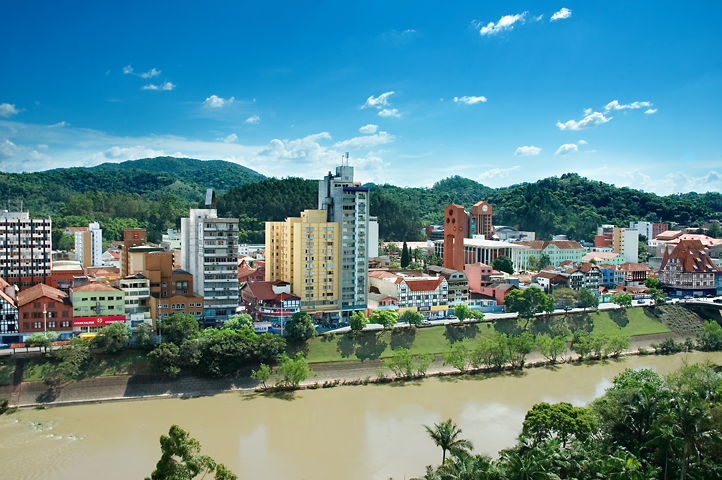 Blumenau Brazil vista skyline