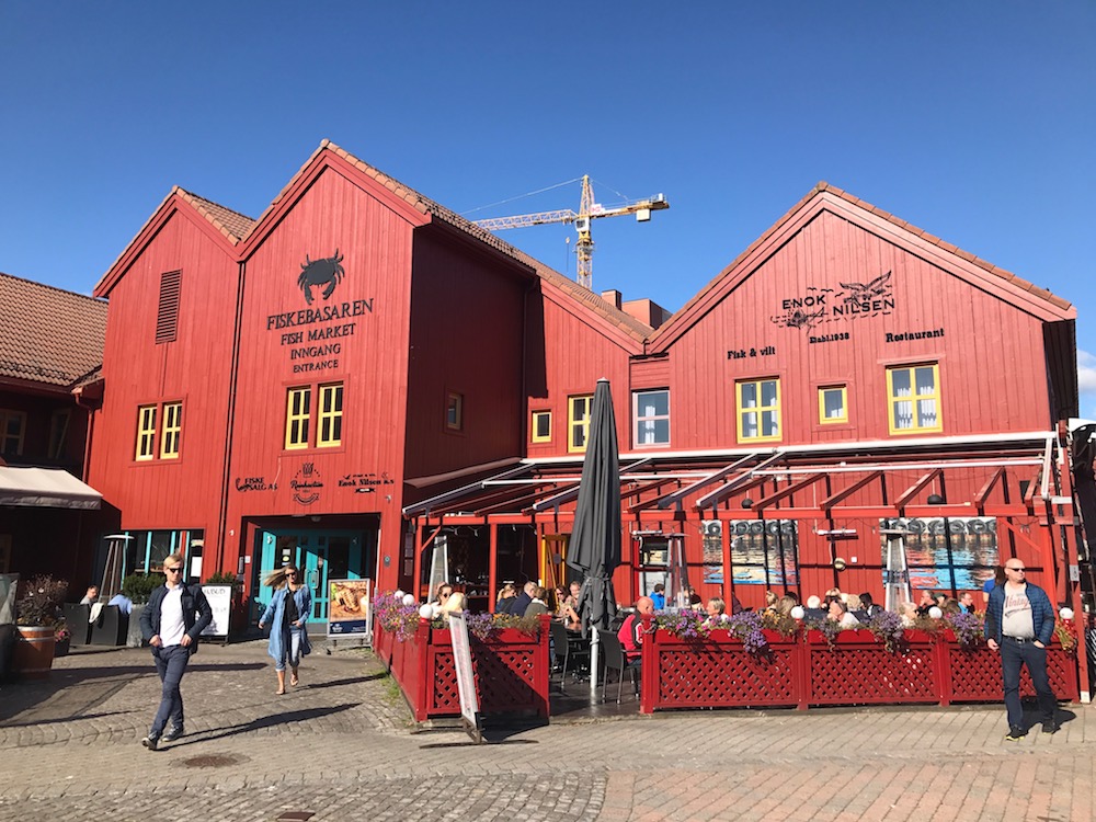 The Fish Market in the Kristiansand, Norway town center