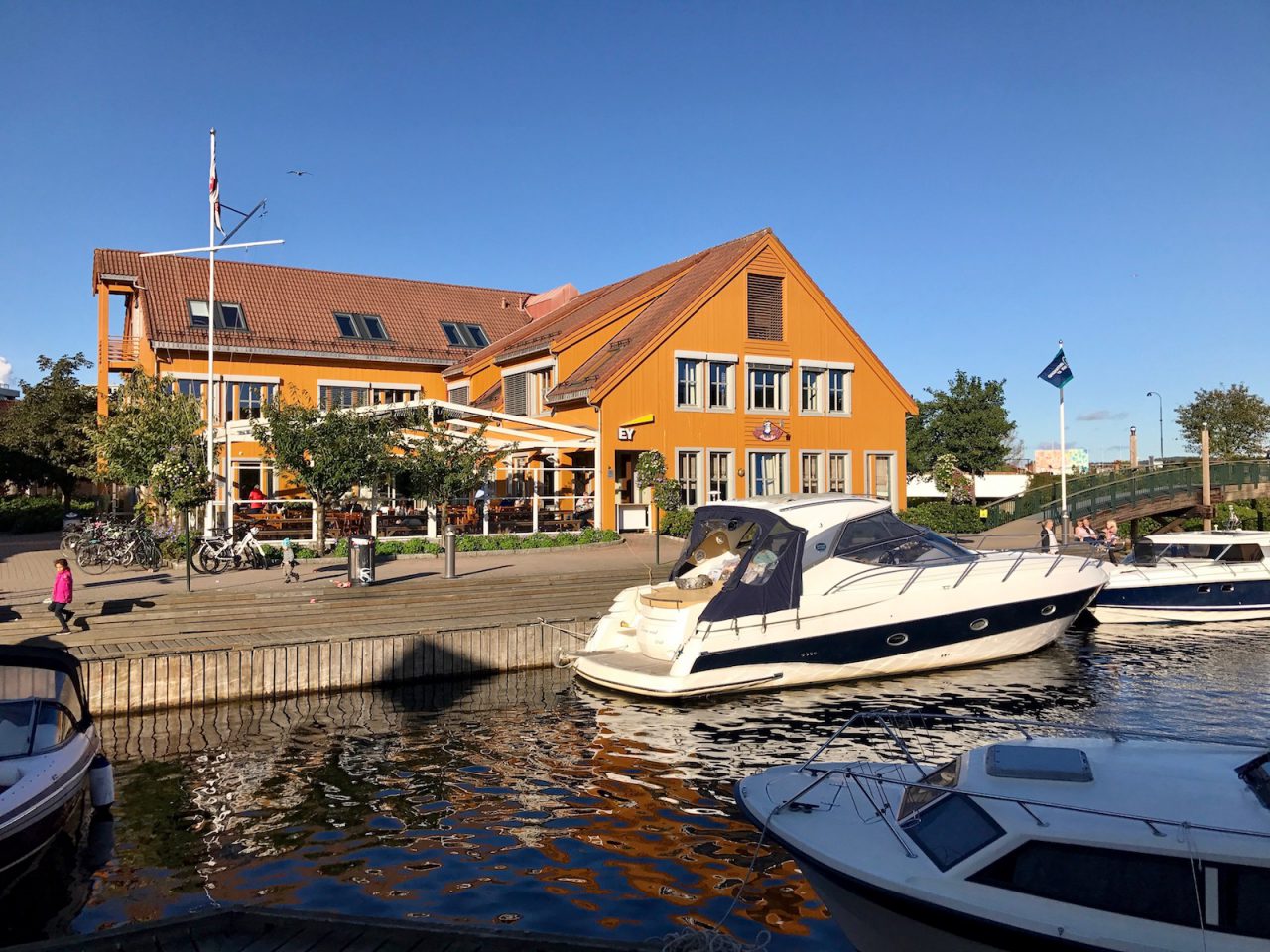 The town center of Kristiansand, Norway