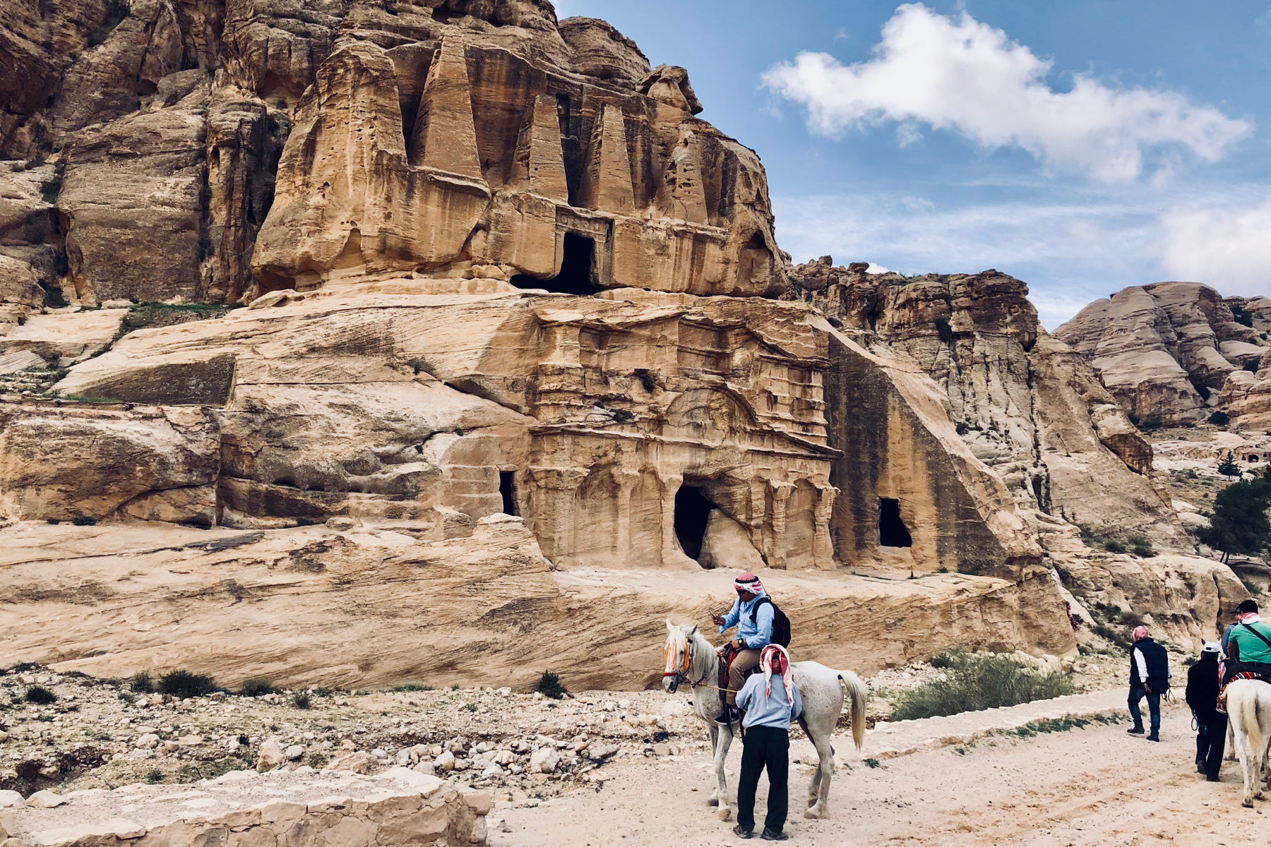 Obelisk Tomb and the Triclinium along the Siiq to Petra